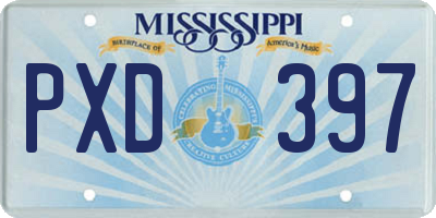 MS license plate PXD397
