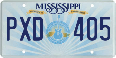 MS license plate PXD405