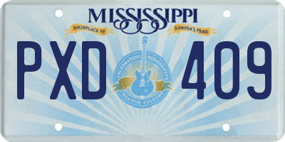 MS license plate PXD409