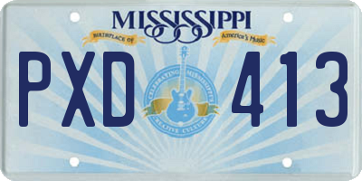 MS license plate PXD413