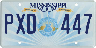MS license plate PXD447