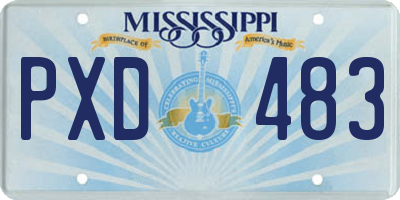 MS license plate PXD483