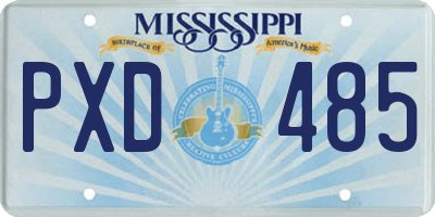 MS license plate PXD485