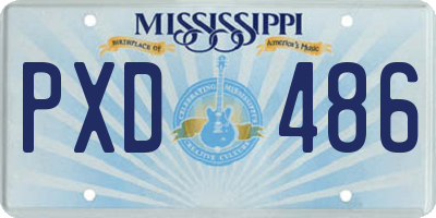 MS license plate PXD486