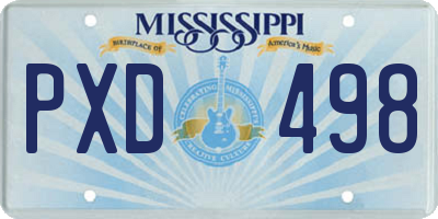 MS license plate PXD498