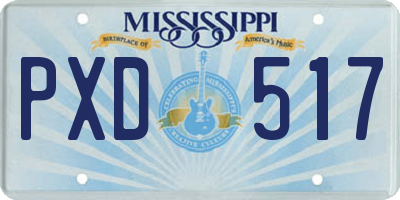 MS license plate PXD517
