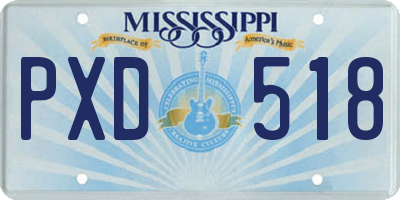MS license plate PXD518