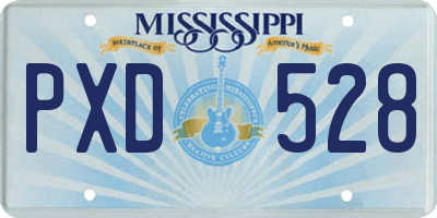MS license plate PXD528