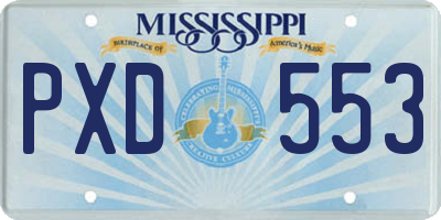 MS license plate PXD553