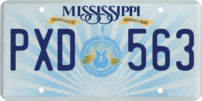 MS license plate PXD563