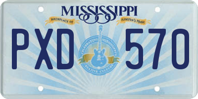 MS license plate PXD570