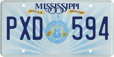 MS license plate PXD594