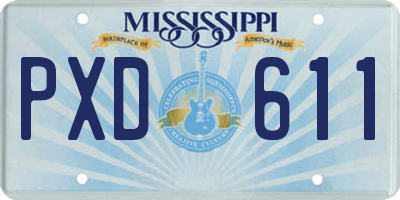 MS license plate PXD611