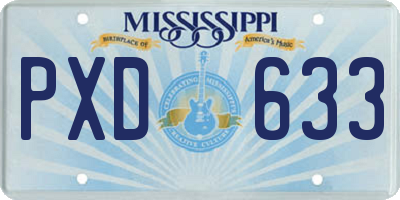 MS license plate PXD633