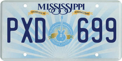 MS license plate PXD699