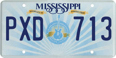 MS license plate PXD713