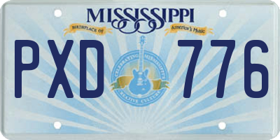 MS license plate PXD776