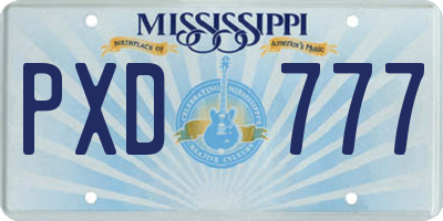 MS license plate PXD777