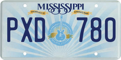 MS license plate PXD780
