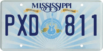 MS license plate PXD811