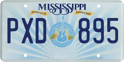 MS license plate PXD895