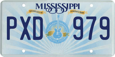 MS license plate PXD979