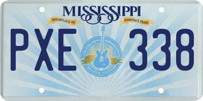 MS license plate PXE338