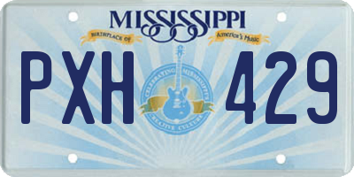 MS license plate PXH429