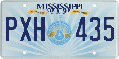 MS license plate PXH435