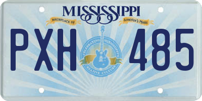 MS license plate PXH485