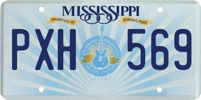 MS license plate PXH569