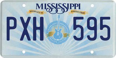 MS license plate PXH595