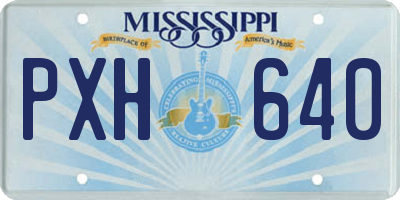 MS license plate PXH640