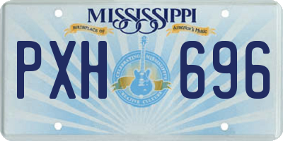 MS license plate PXH696