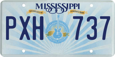 MS license plate PXH737