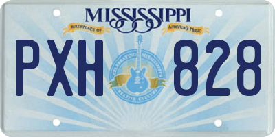 MS license plate PXH828