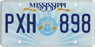MS license plate PXH898