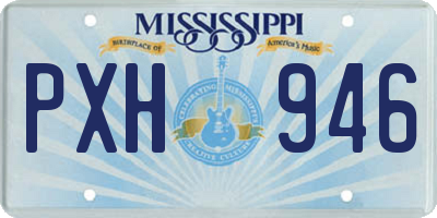 MS license plate PXH946