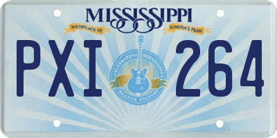 MS license plate PXI264