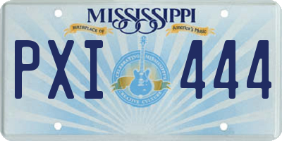 MS license plate PXI444