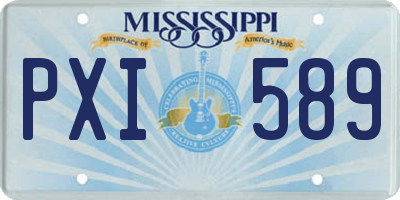 MS license plate PXI589