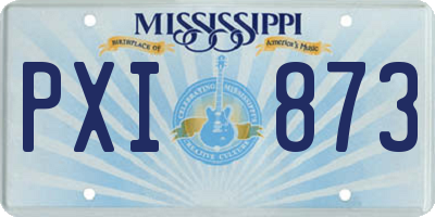 MS license plate PXI873