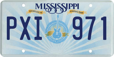 MS license plate PXI971
