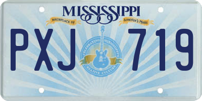 MS license plate PXJ719