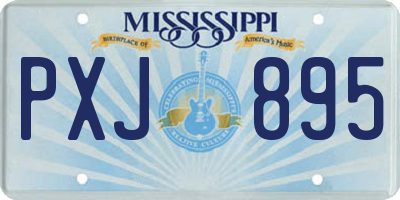 MS license plate PXJ895