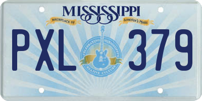 MS license plate PXL379