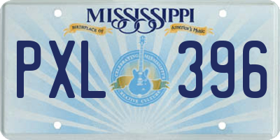 MS license plate PXL396