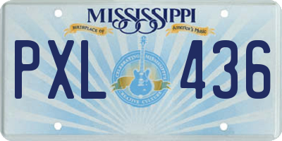 MS license plate PXL436