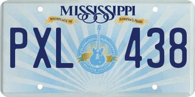 MS license plate PXL438