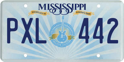 MS license plate PXL442